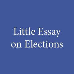 Little Essay on Elections